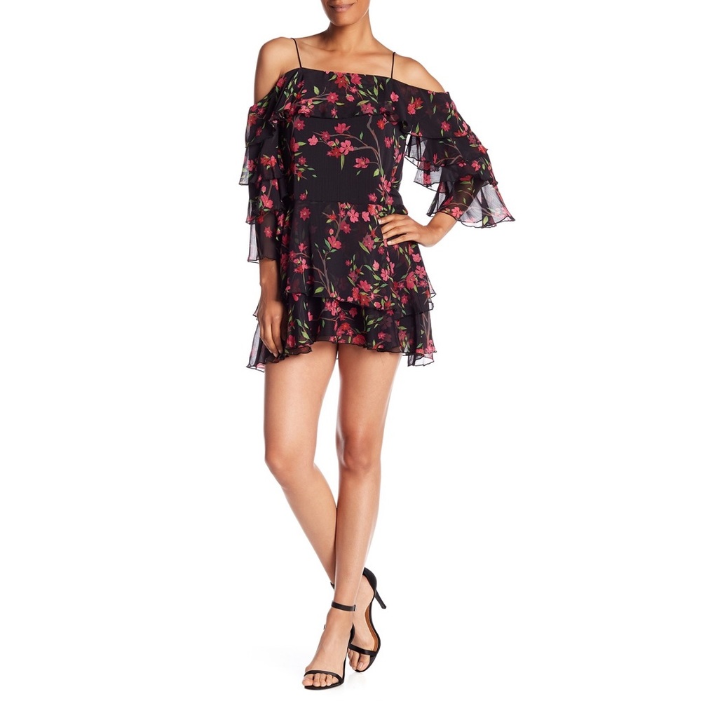 Alice + Olivia Lexis Layered Floral Dress